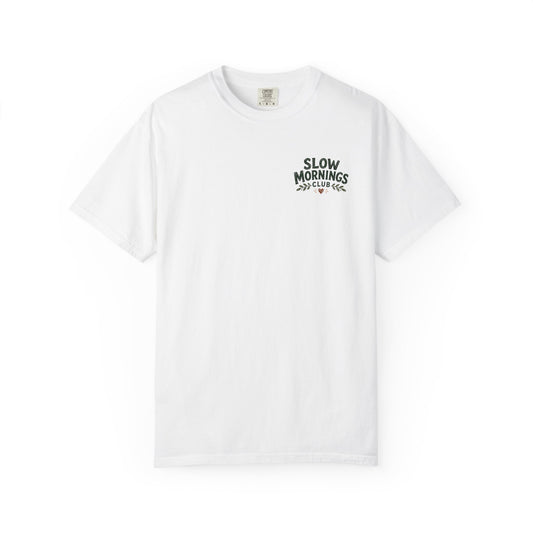 Slow Mornings Club Coffee Dachshund T-Shirt Unisex