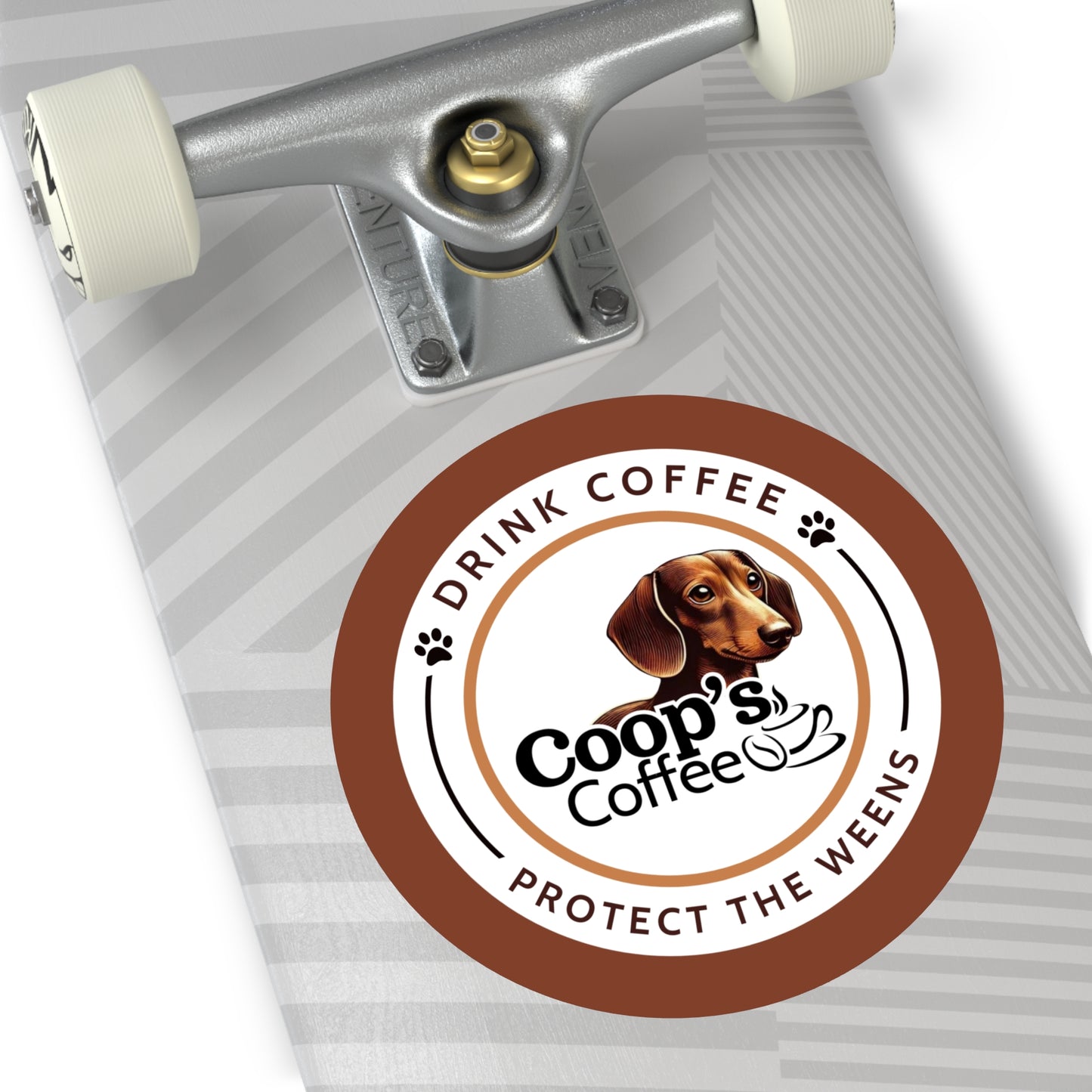 Drink Coffee Protect The Weens Sticker