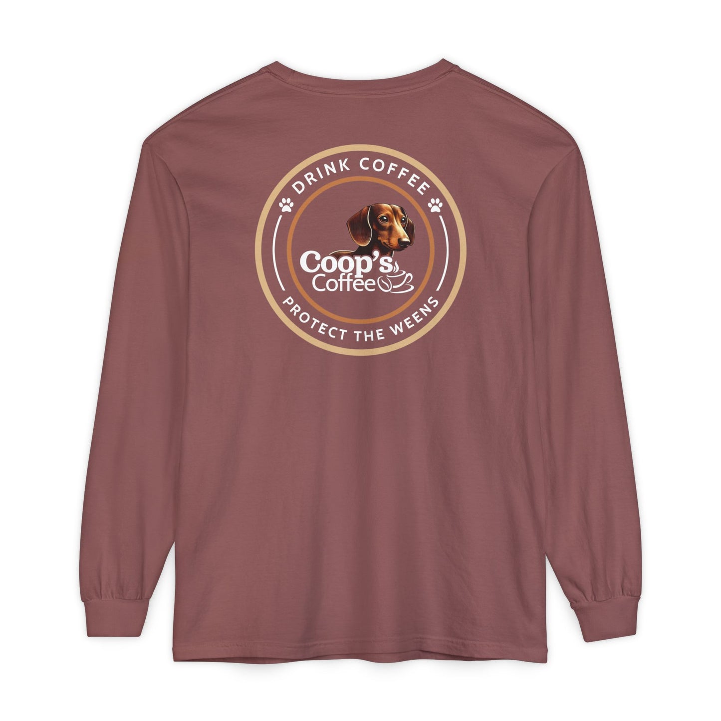 Coop's Coffee Long Sleeve T-Shirt (White Logo)