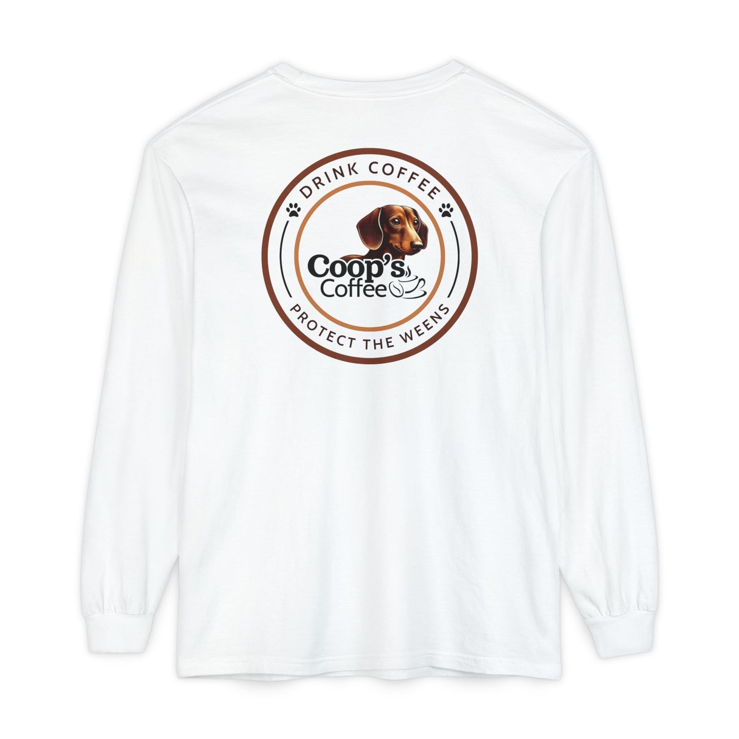 Coop's Coffee Long Sleeve T-Shirt (Black Logo)