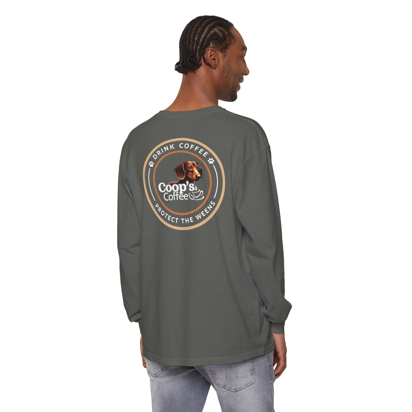 Coop's Coffee Long Sleeve T-Shirt (White Logo)