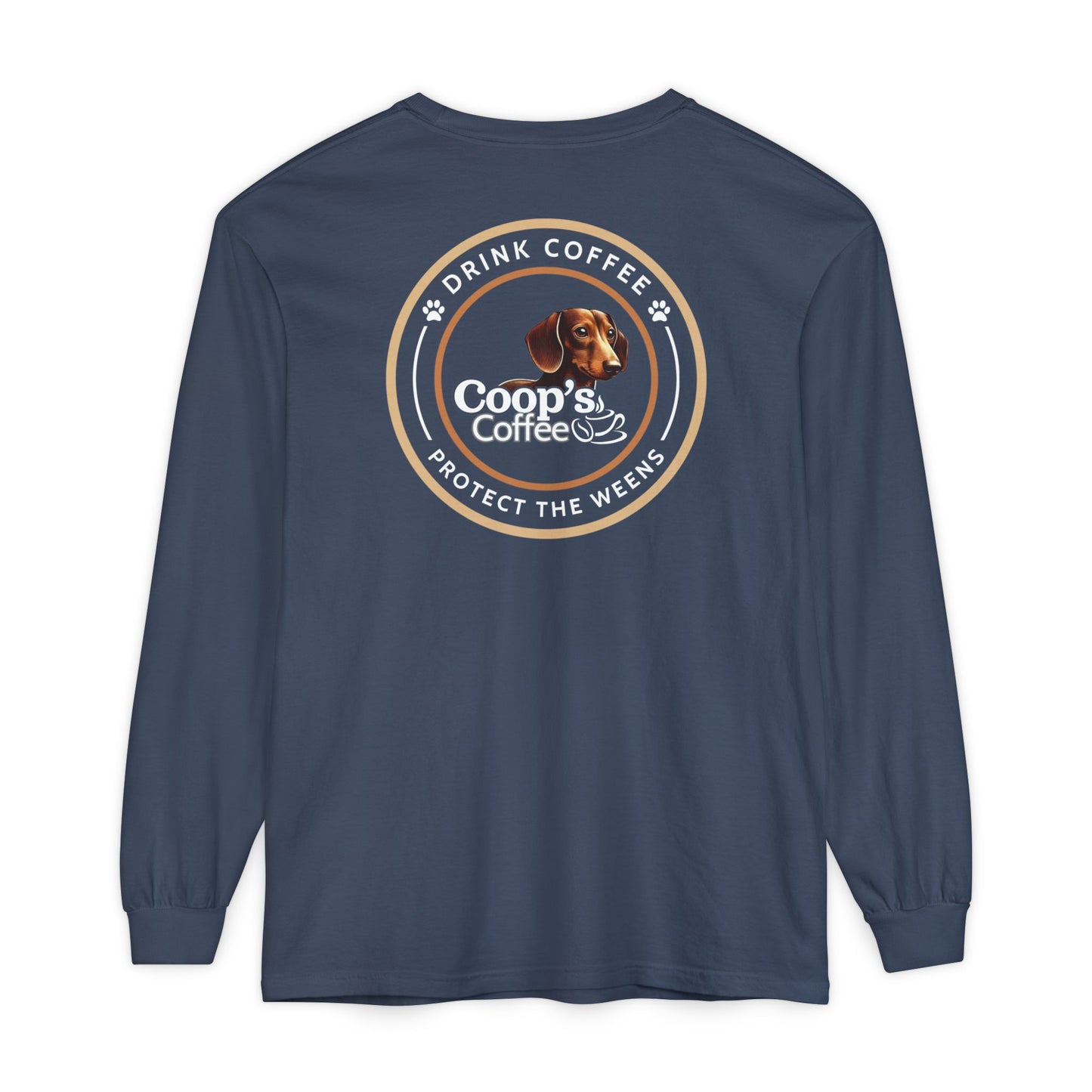 Coop's Coffee Long Sleeve T-Shirt (White Logo)
