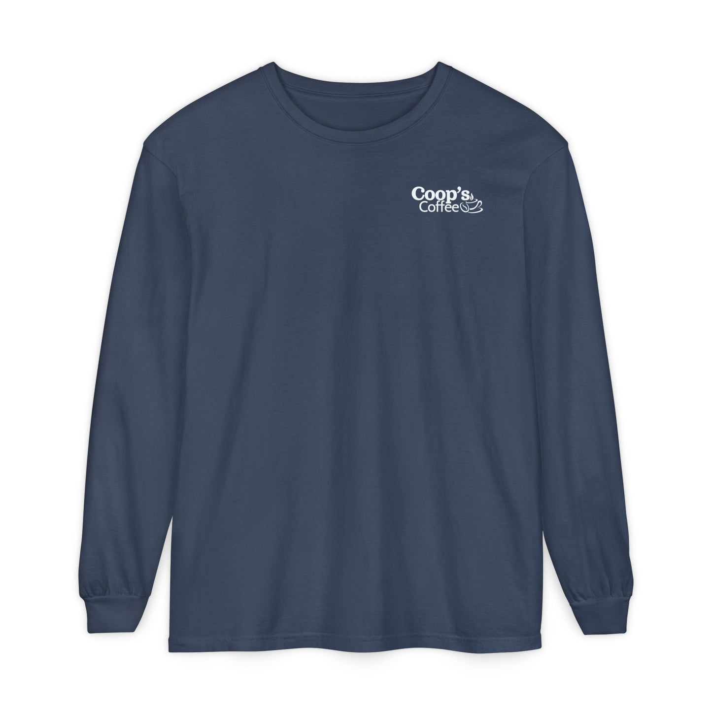 Coop's Coffee Long Sleeve T-Shirt (White Logo)