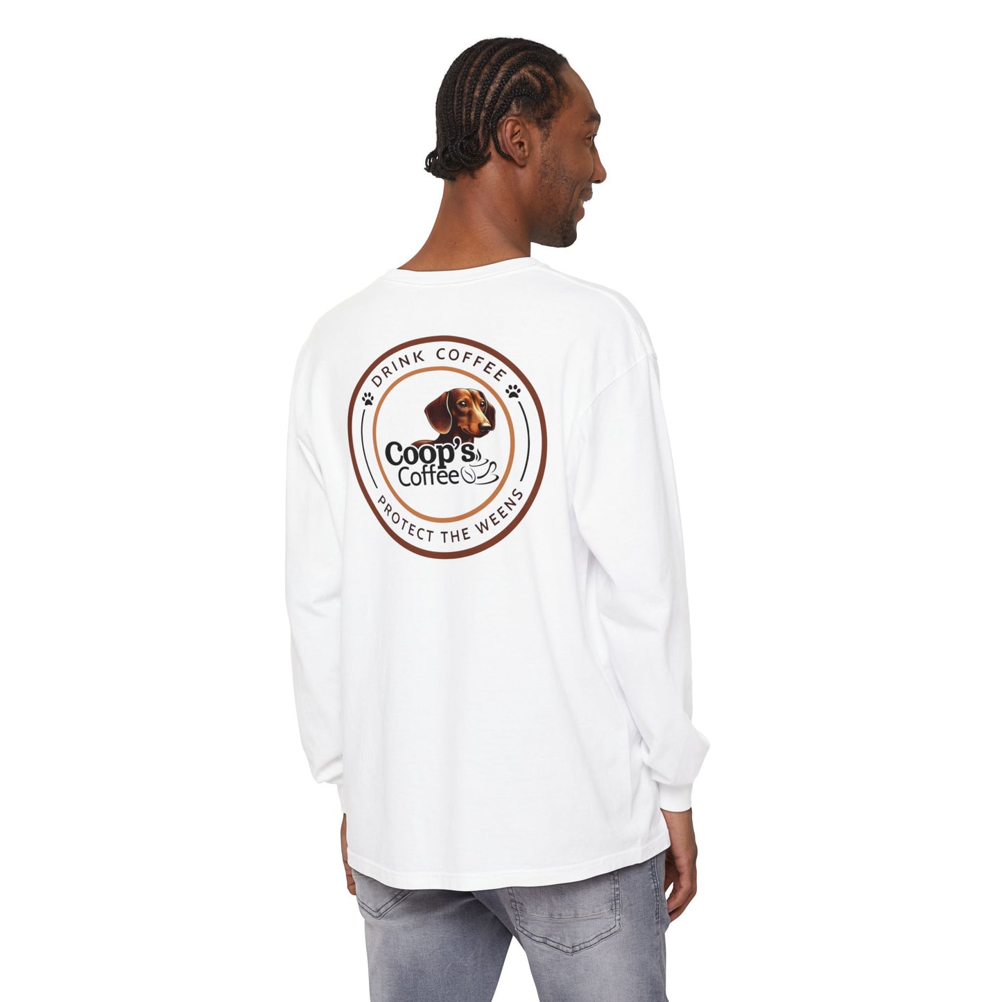 Coop's Coffee Long Sleeve T-Shirt (Black Logo)