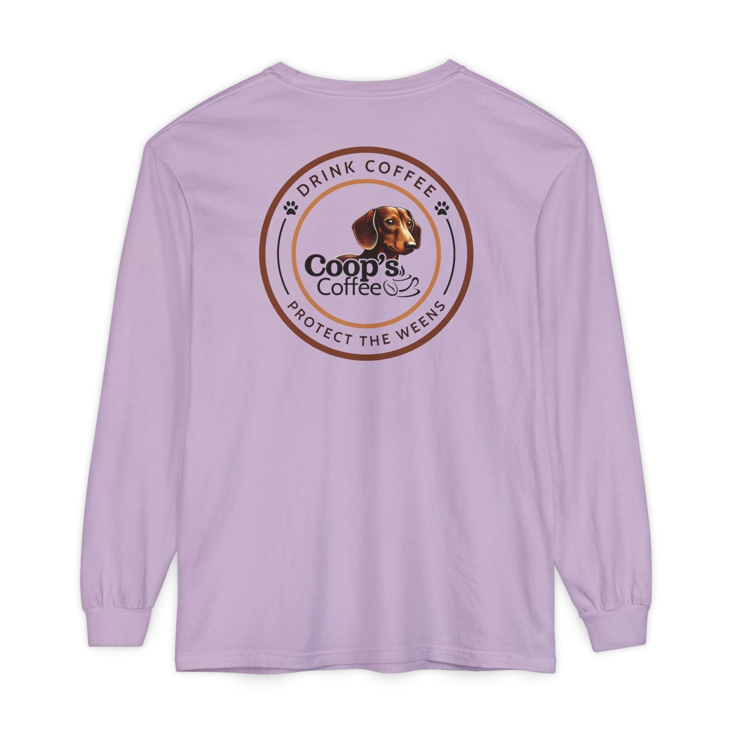 Coop's Coffee Long Sleeve T-Shirt (Black Logo)