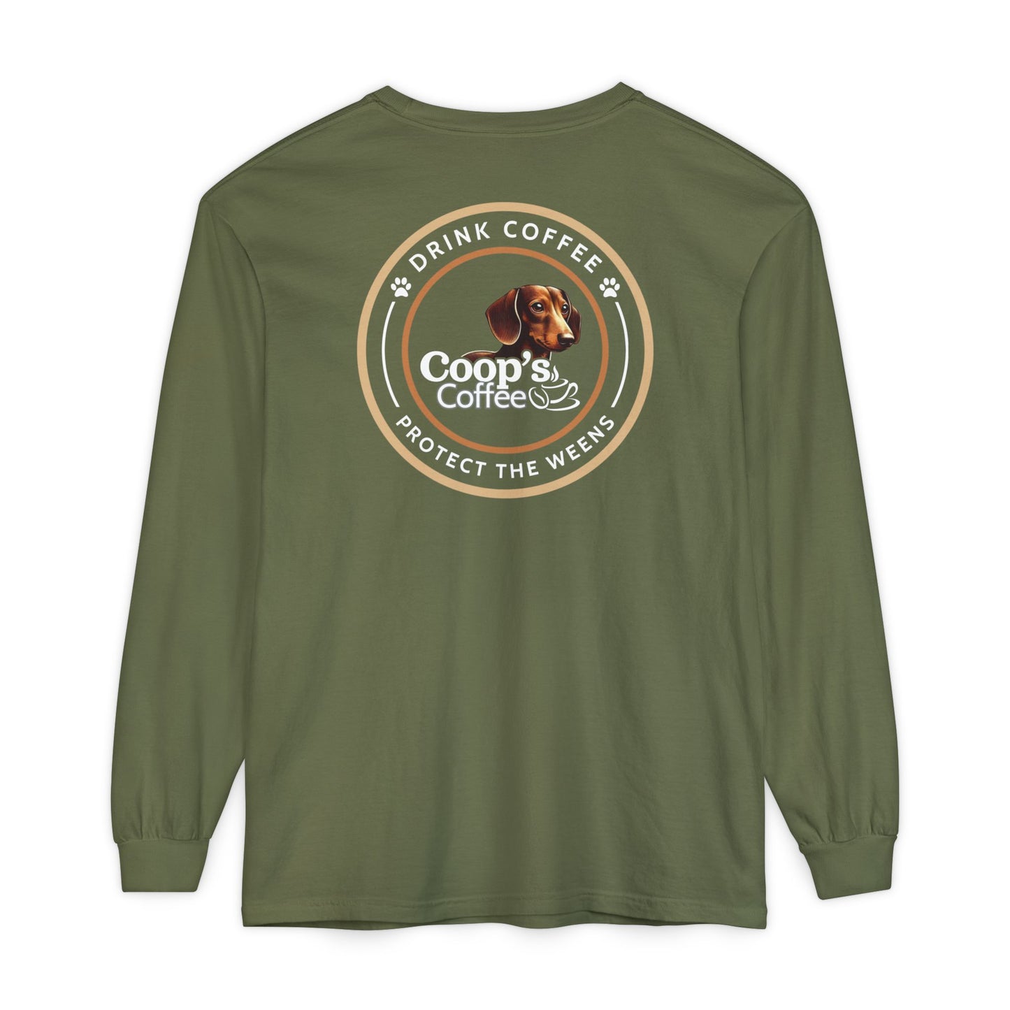 Coop's Coffee Long Sleeve T-Shirt (White Logo)