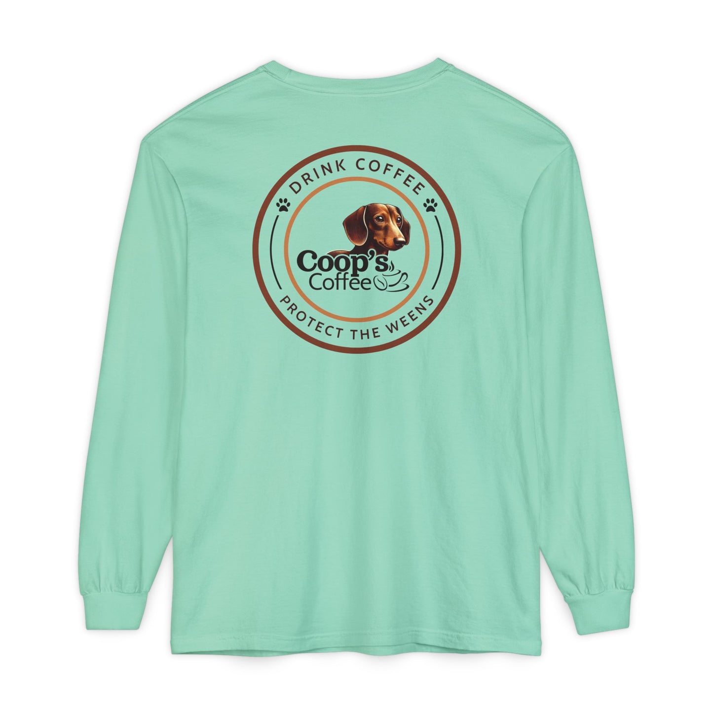 Coop's Coffee Long Sleeve T-Shirt (Black Logo)