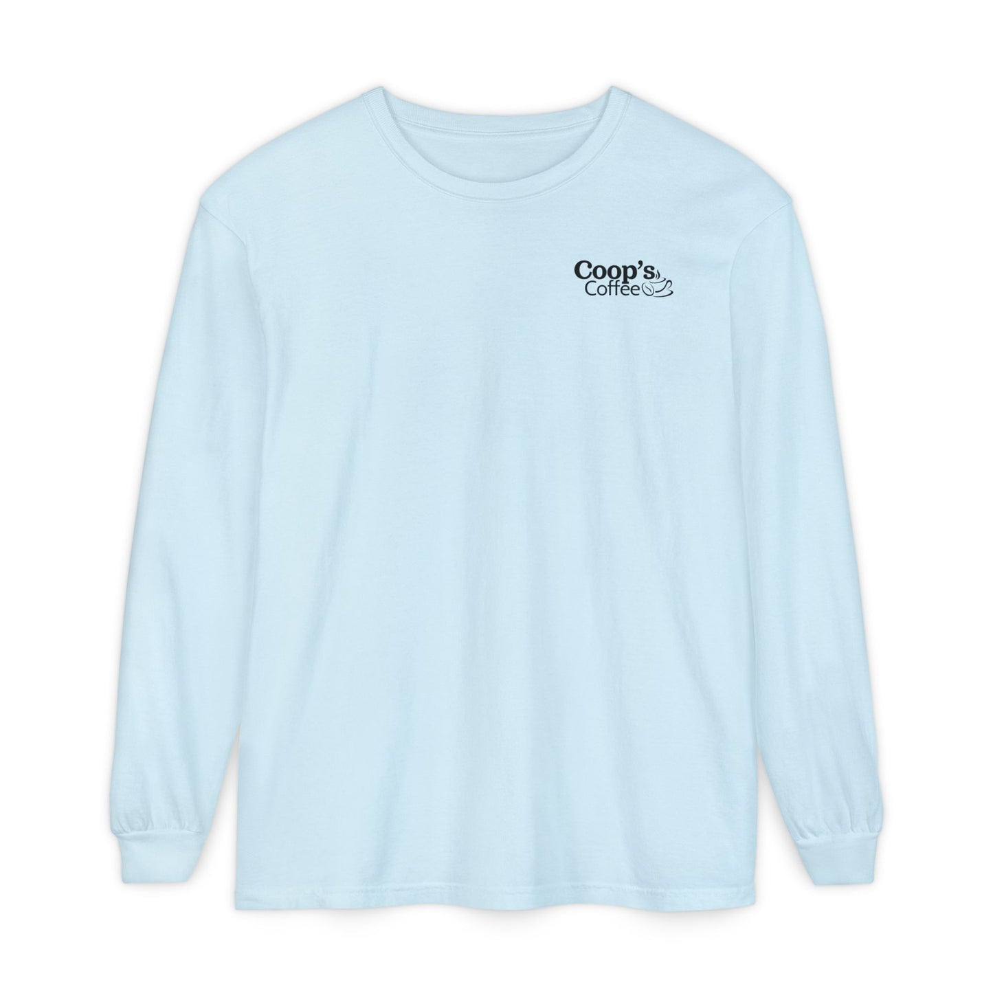 Coop's Coffee Long Sleeve T-Shirt (Black Logo)