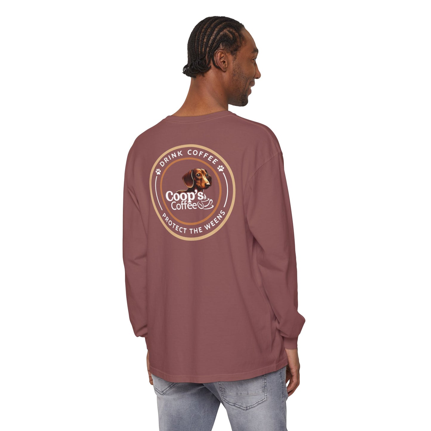 Coop's Coffee Long Sleeve T-Shirt (White Logo)