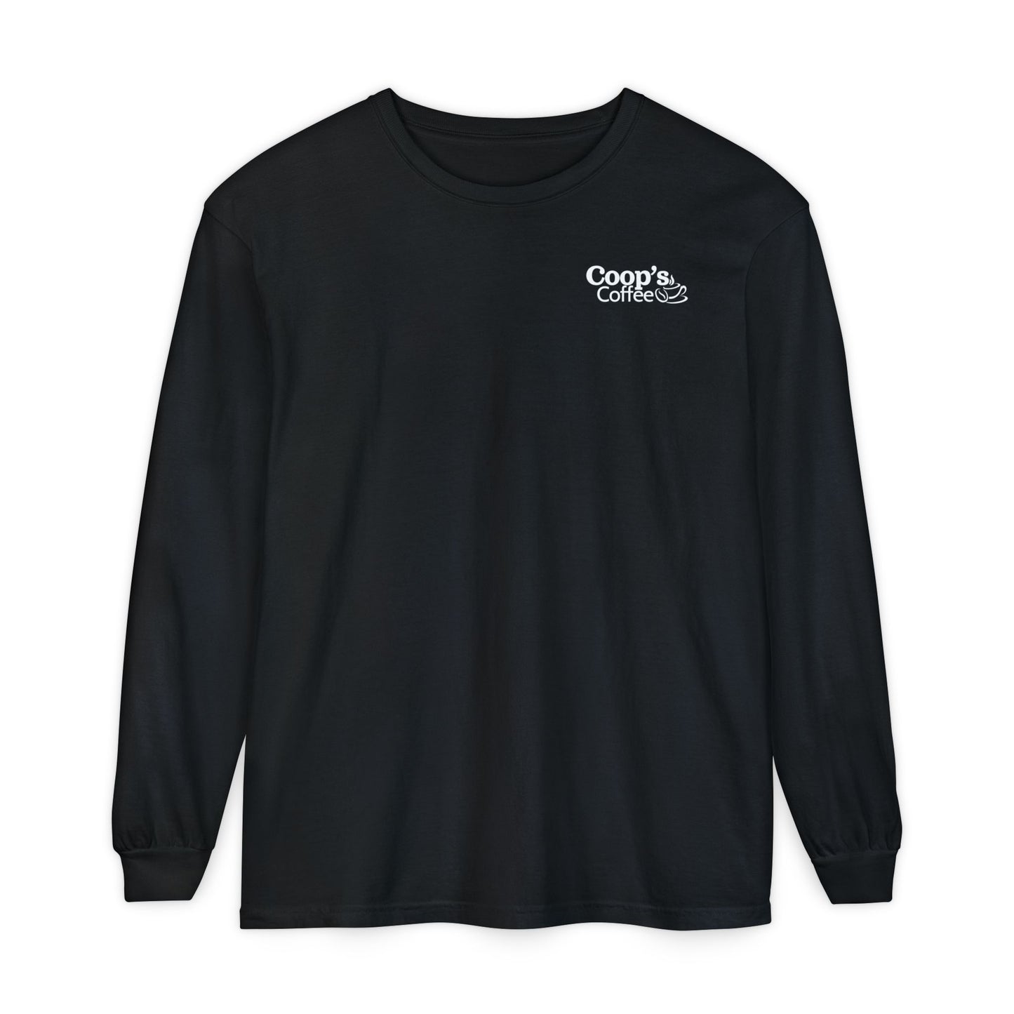 Coop's Coffee Long Sleeve T-Shirt (White Logo)