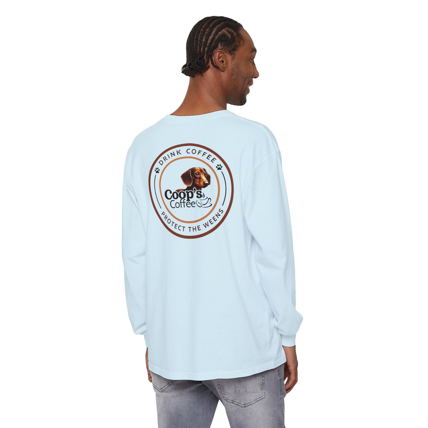 Coop's Coffee Long Sleeve T-Shirt (Black Logo)