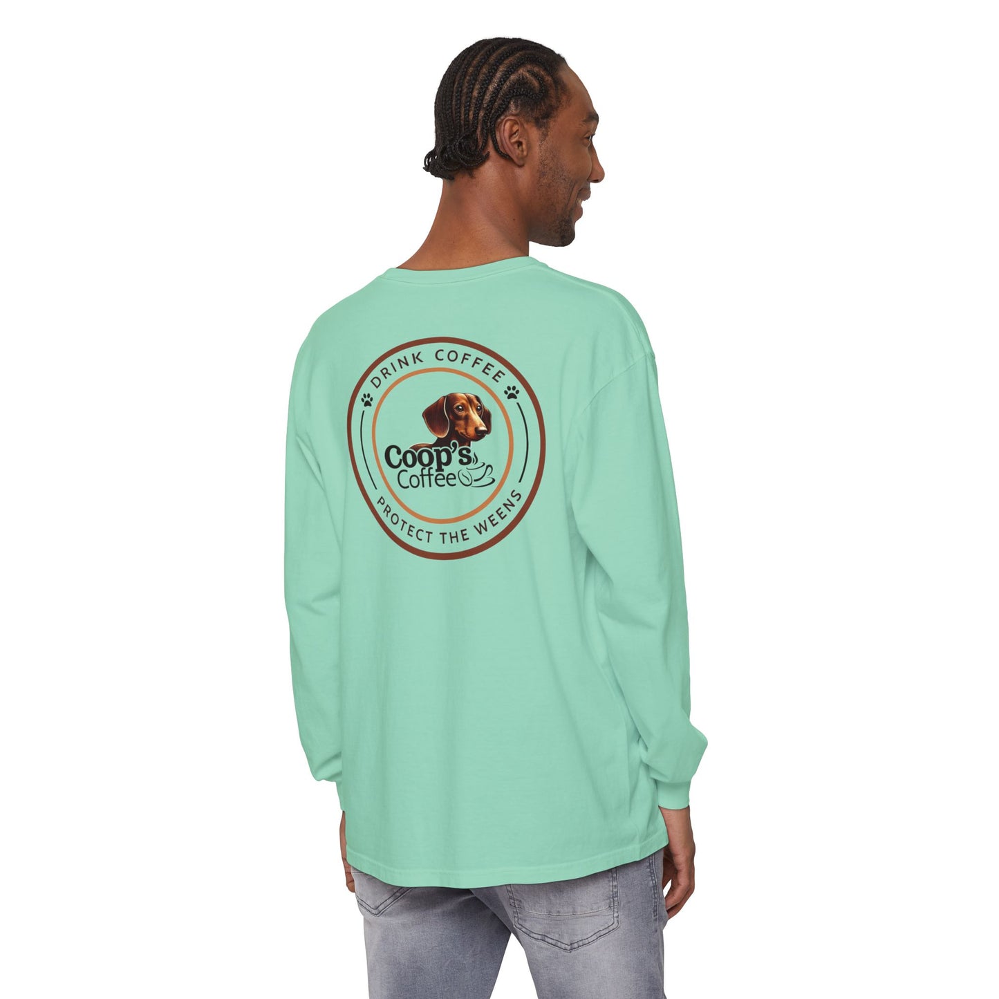 Coop's Coffee Long Sleeve T-Shirt (Black Logo)