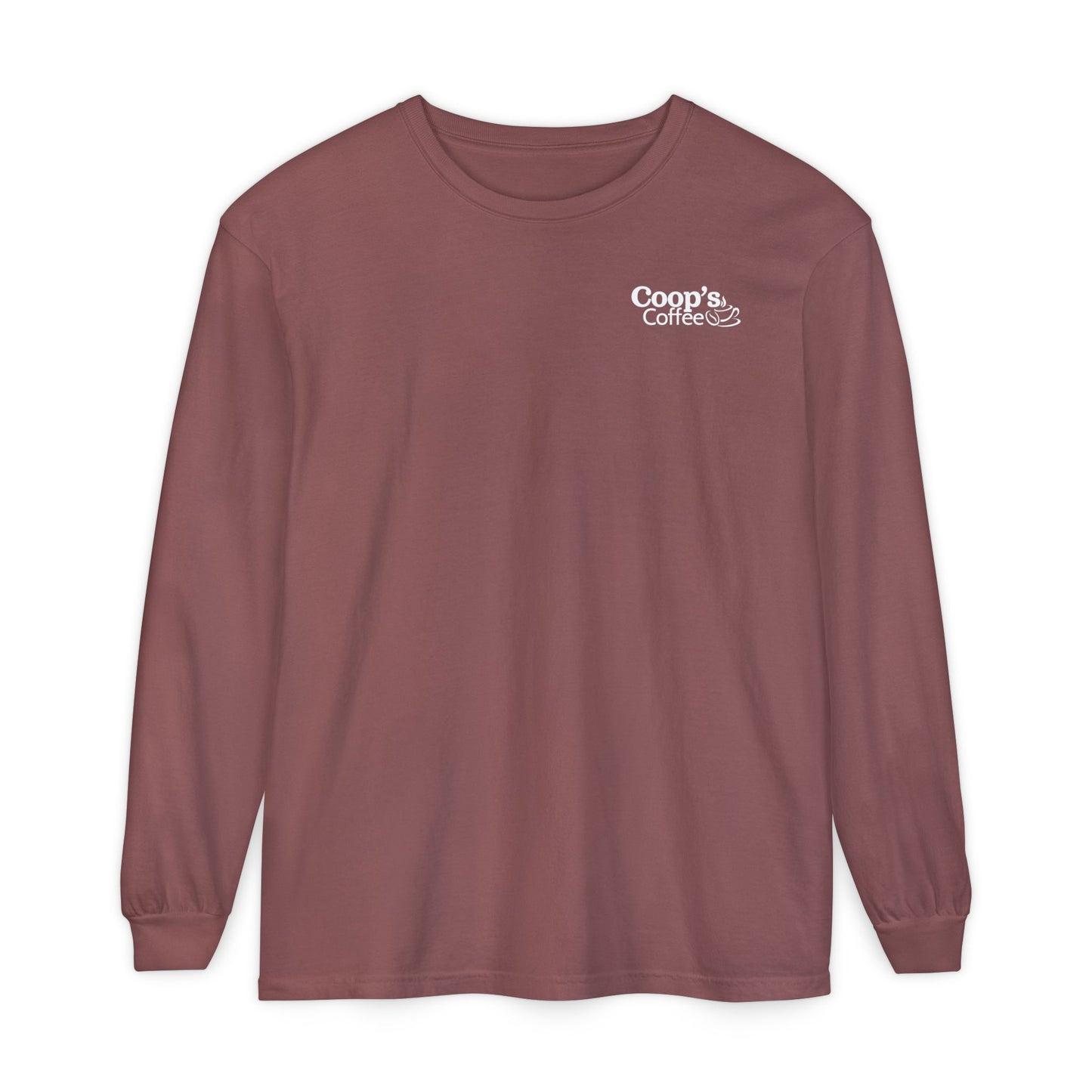 Coop's Coffee Long Sleeve T-Shirt (White Logo)