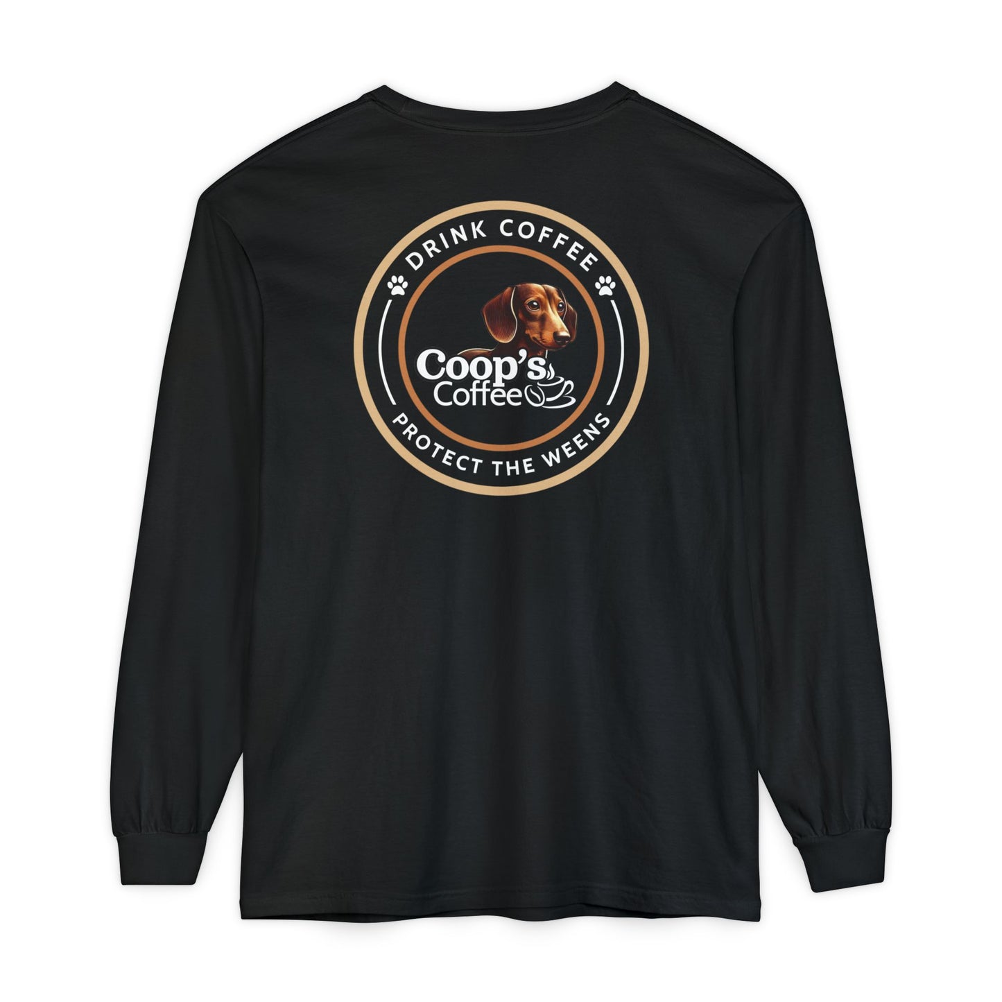 Coop's Coffee Long Sleeve T-Shirt (White Logo)