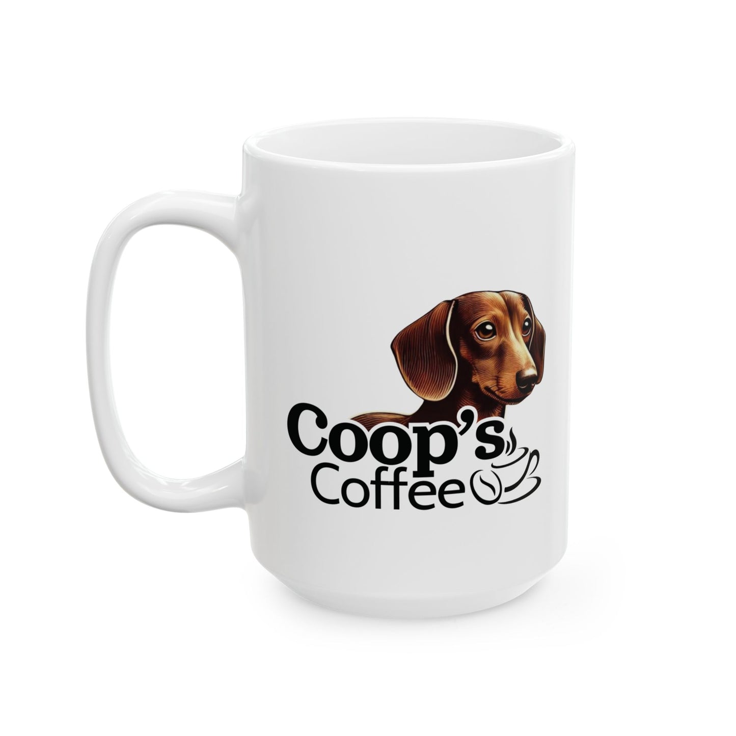 Coop's Coffee Ceramic Mug, (11oz, 15oz)