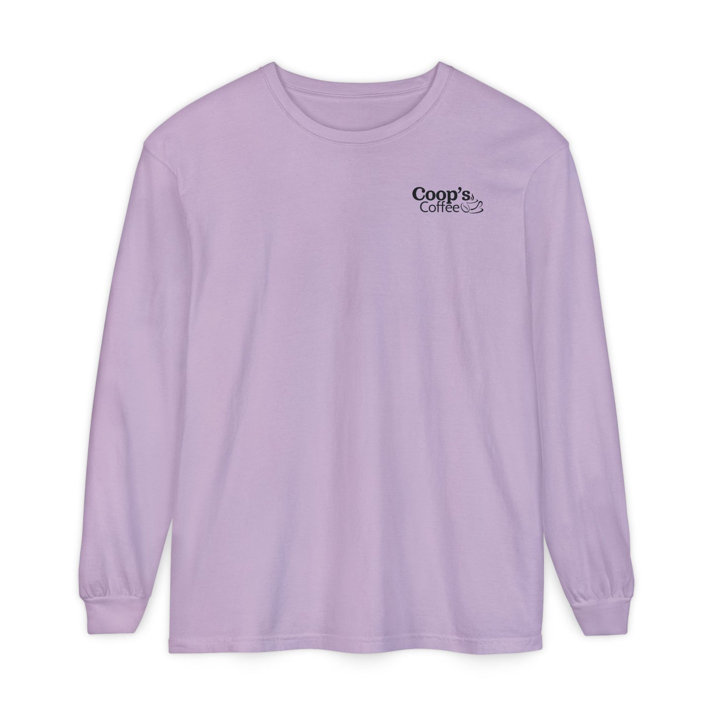 Coop's Coffee Long Sleeve T-Shirt (Black Logo)