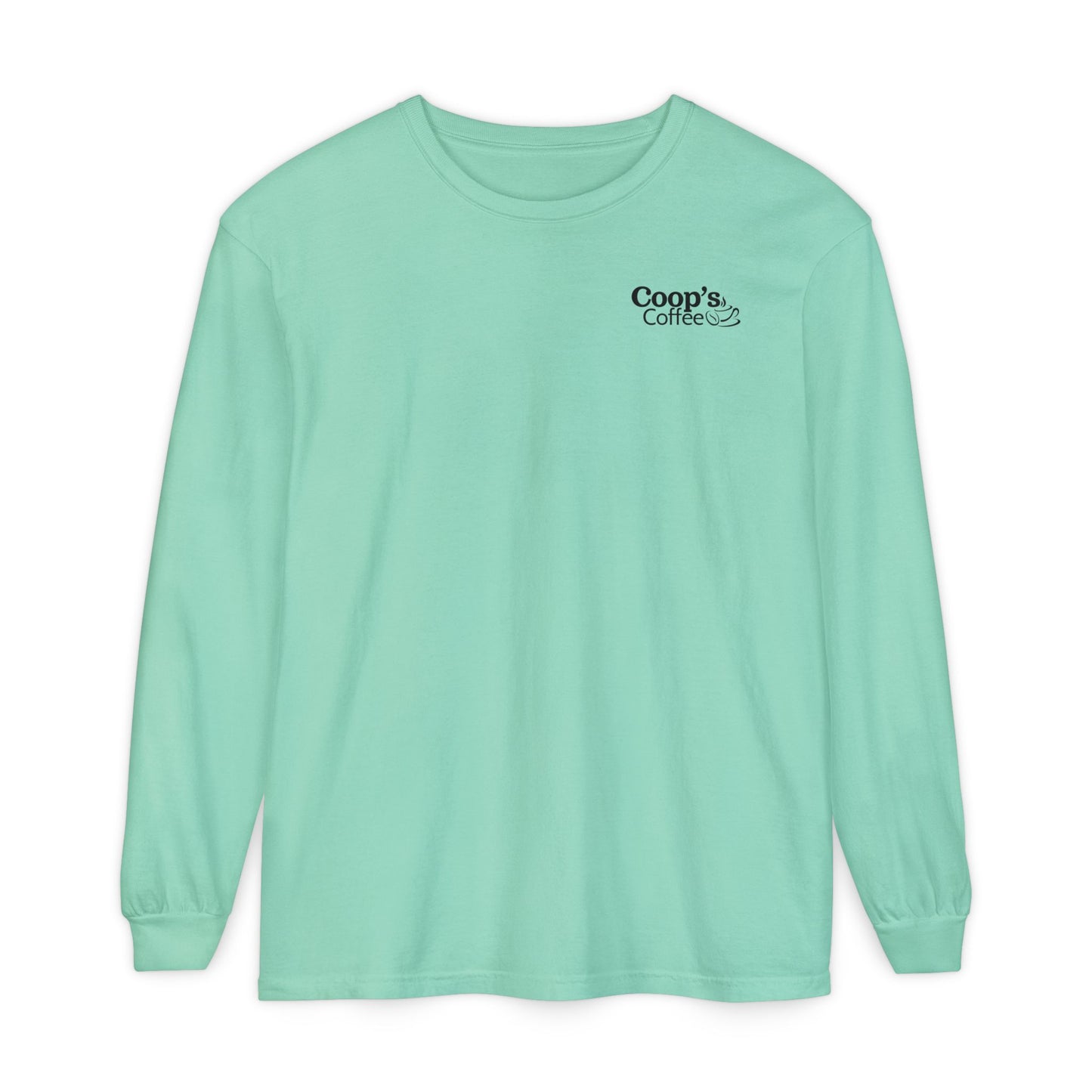 Coop's Coffee Long Sleeve T-Shirt (Black Logo)