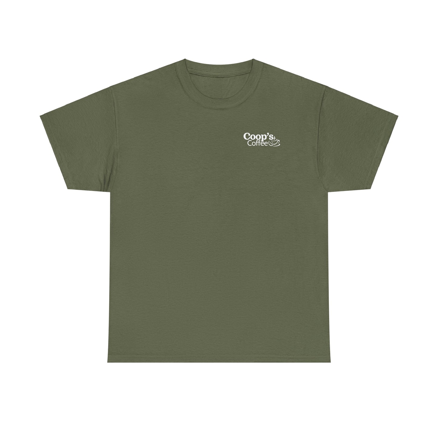 Coop's Coffee Cotton Tee (White Logo)