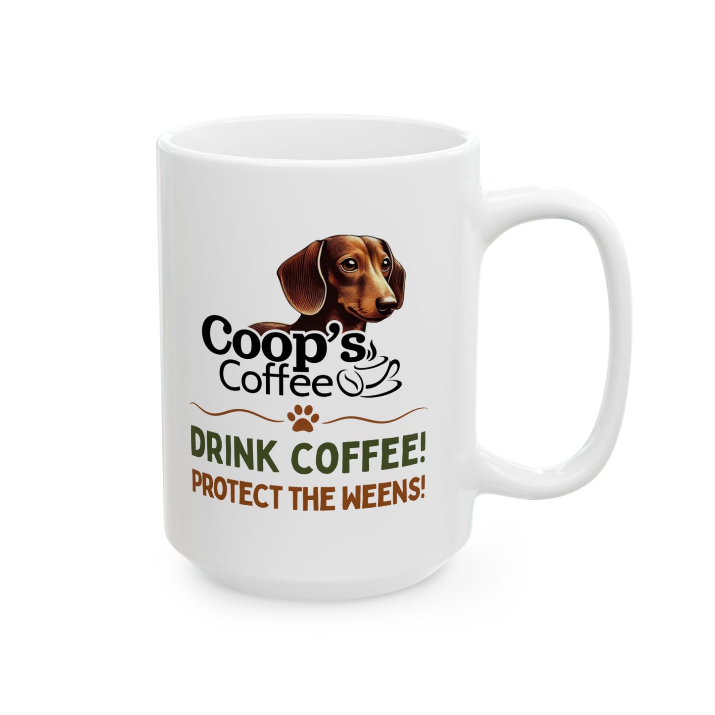Coffee First Bark Later Dachshund Coffee Mug