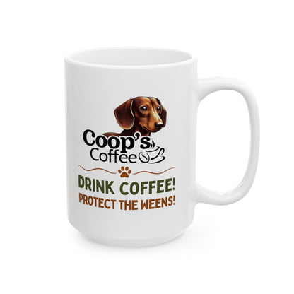 Coffee First Bark Later Dachshund Coffee Mug