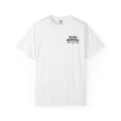 Slow Mornings Club Coffee Dachshund T-Shirt Unisex