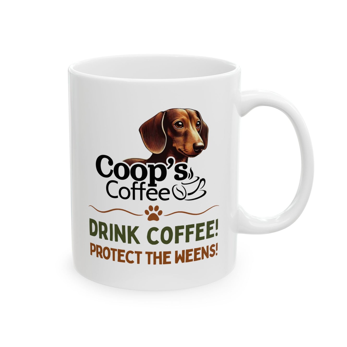 Coffee First Bark Later Dachshund Coffee Mug