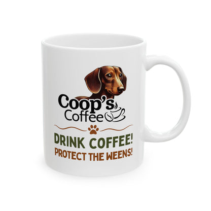 Coffee First Bark Later Dachshund Coffee Mug