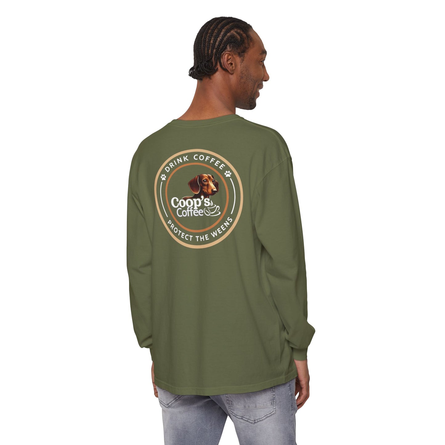 Coop's Coffee Long Sleeve T-Shirt (White Logo)