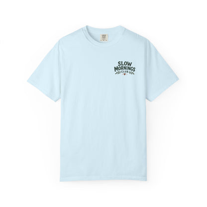 Slow Mornings Club Coffee Dachshund T-Shirt Unisex
