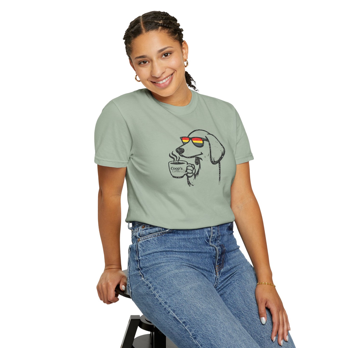 Sniff then Sip Dachshund Coffee T-Shirt Unisex