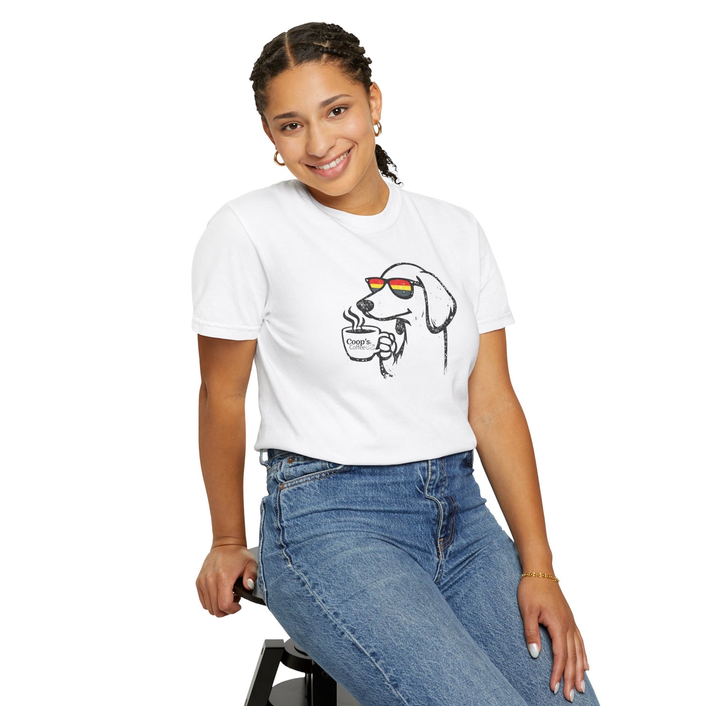 Sniff then Sip Dachshund Coffee T-Shirt Unisex