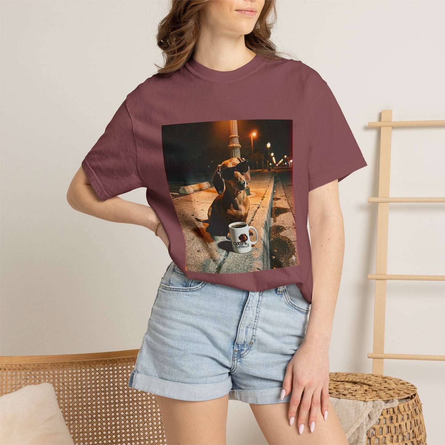 Midnight Brew Dachshund T-Shirt Unisex
