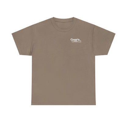 Coop's Coffee Cotton Tee (White Logo)