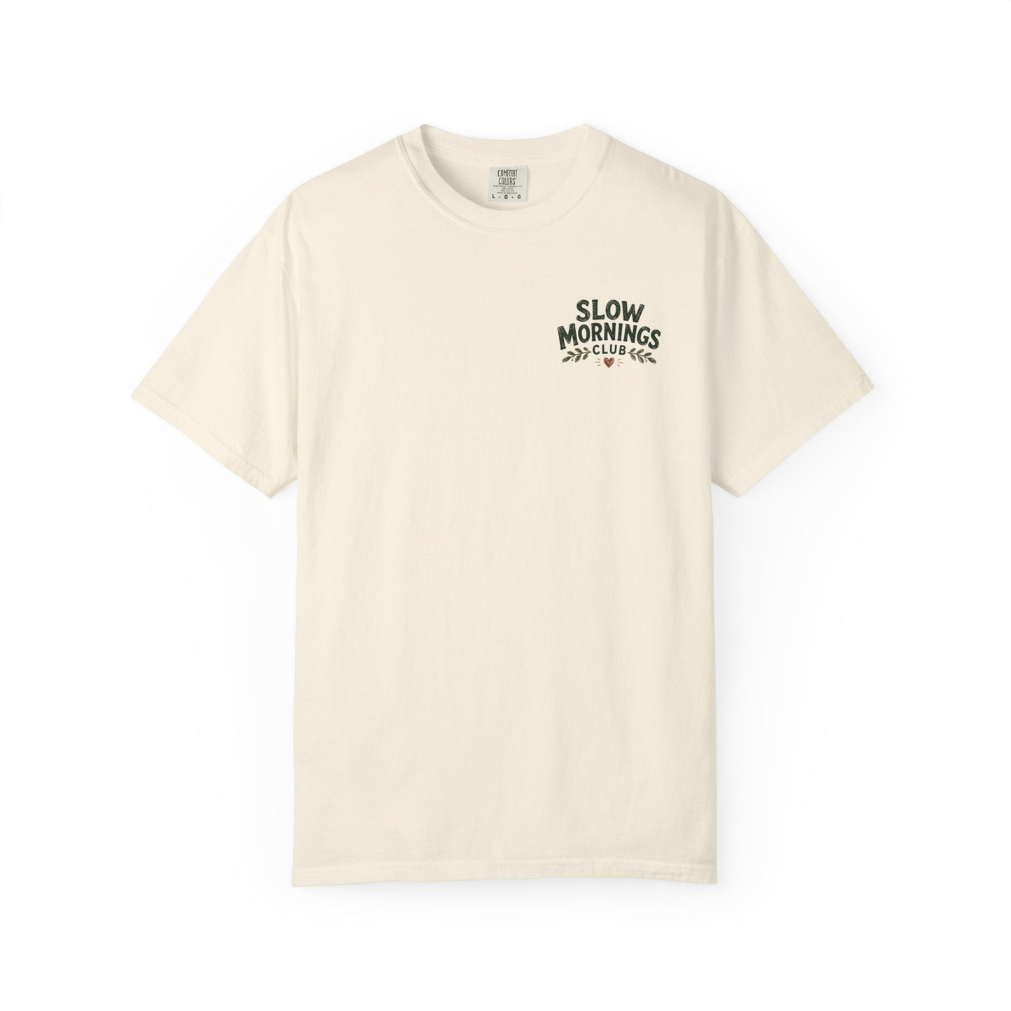 Slow Mornings Club Coffee Dachshund T-Shirt Unisex