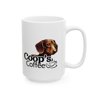 Coop's Coffee Ceramic Mug, (11oz, 15oz)