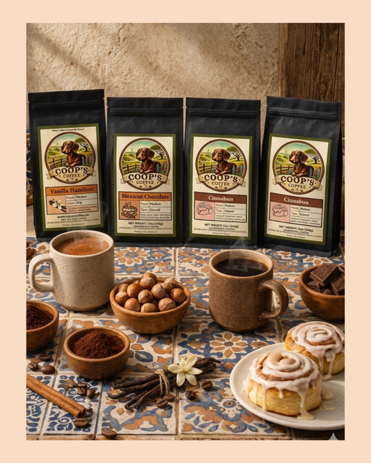 Flavored Coffee Sample Pack (+ Stickers!)