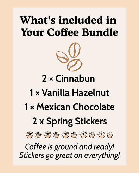 Flavored Coffee Sample Pack (+ Stickers!)