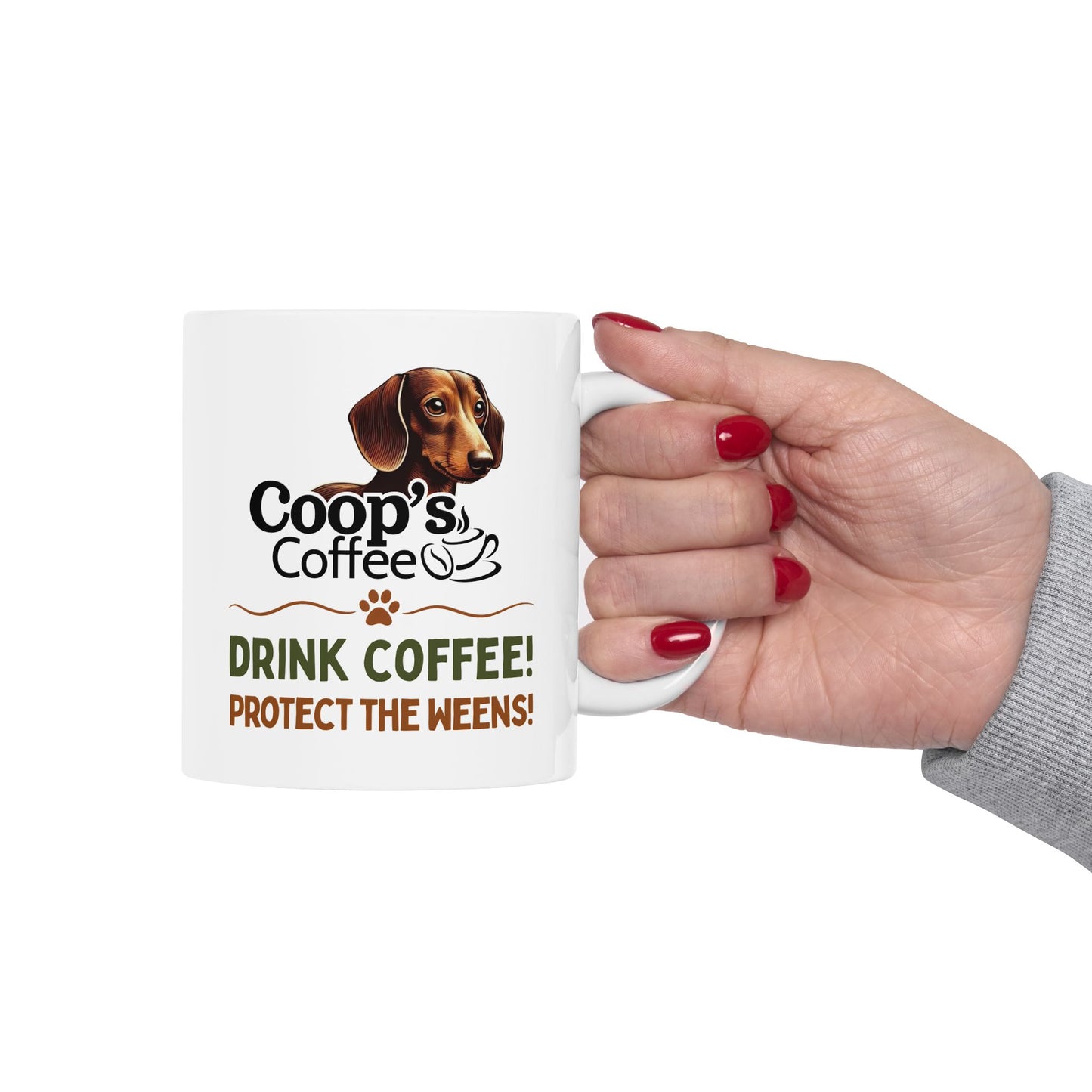 Coffee First Bark Later Dachshund Coffee Mug
