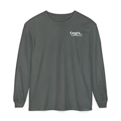 Coop's Coffee Long Sleeve T-Shirt (White Logo)
