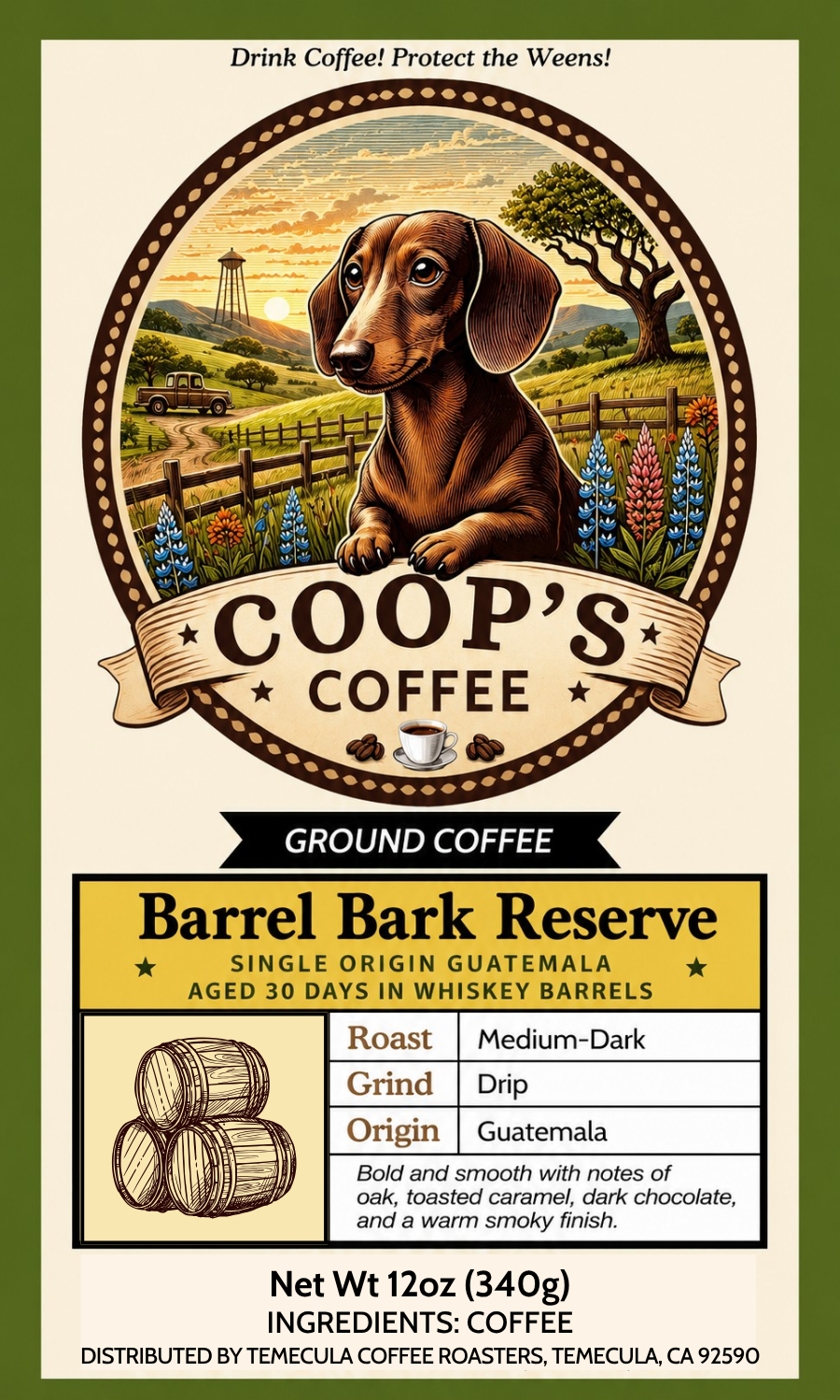 Barrel Bark Reserve-June 2026 Coffee of the Month
