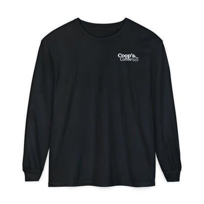 Coop's Coffee Long Sleeve T-Shirt (White Logo)