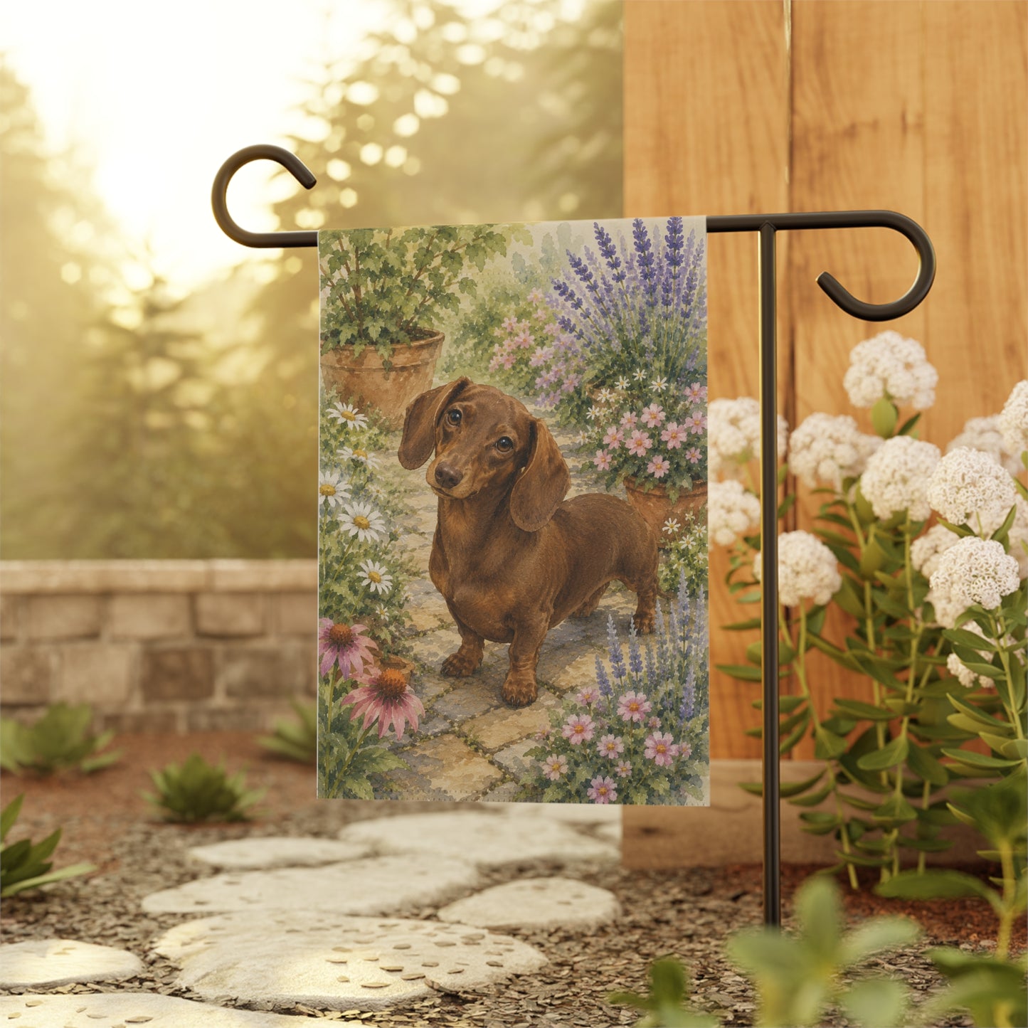 Dachshund Garden & House Banner