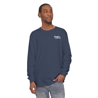 Coop's Coffee Long Sleeve T-Shirt (White Logo)