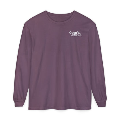 Coop's Coffee Long Sleeve T-Shirt (White Logo)