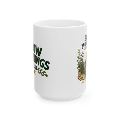 Slow Mornings Club Dachshund Coffee Mug