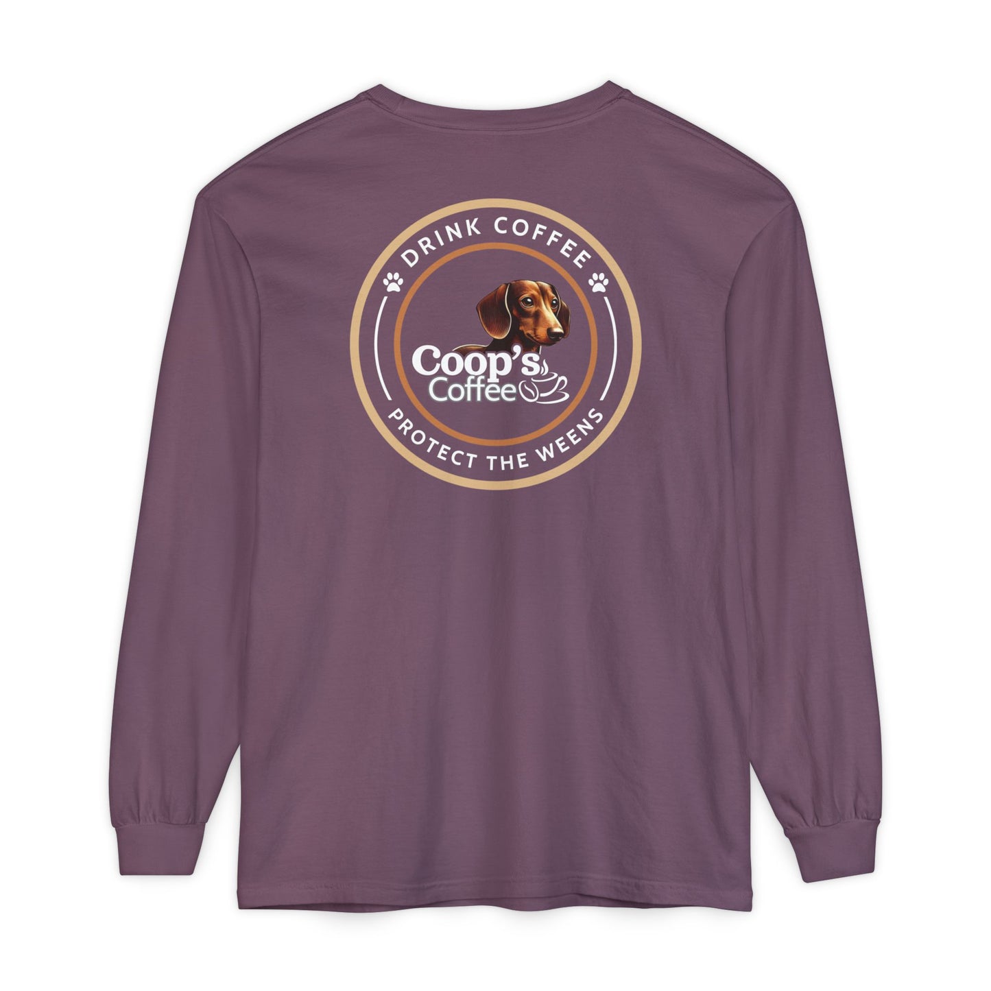 Coop's Coffee Long Sleeve T-Shirt (White Logo)