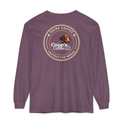 Coop's Coffee Long Sleeve T-Shirt (White Logo)