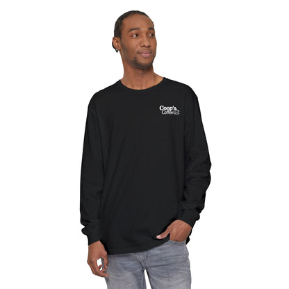 Coop's Coffee Long Sleeve T-Shirt (White Logo)