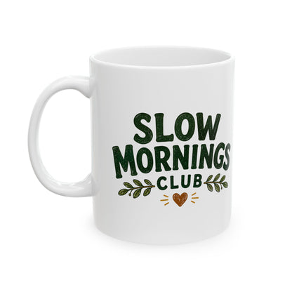 Slow Mornings Club Dachshund Coffee Mug