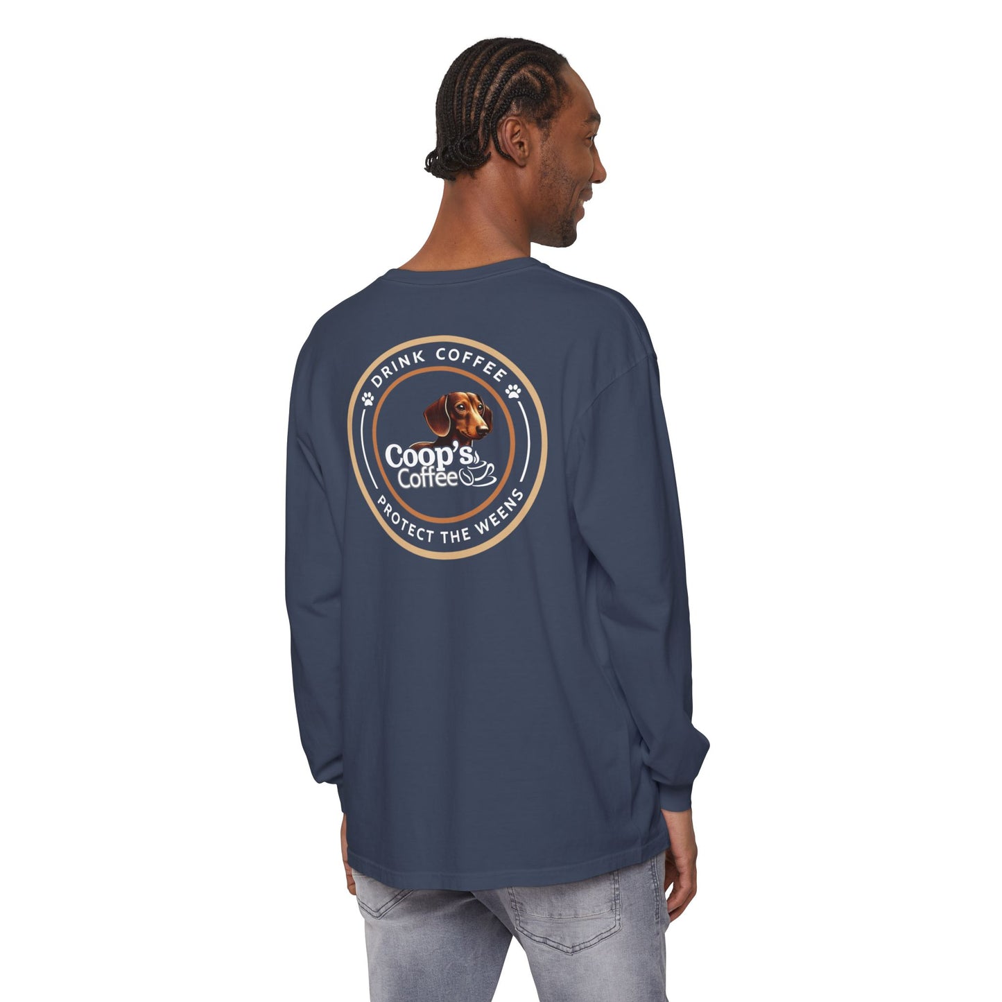 Coop's Coffee Long Sleeve T-Shirt (White Logo)